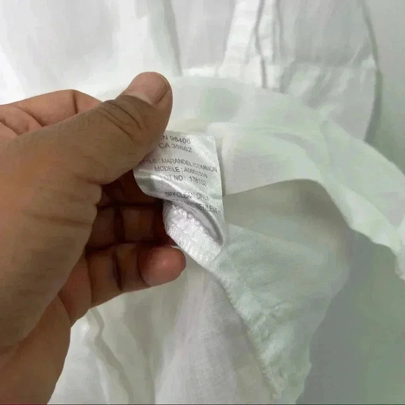 Theory Marandel White Lawn Shirt Long Button Down size p - Picture 14 of 14